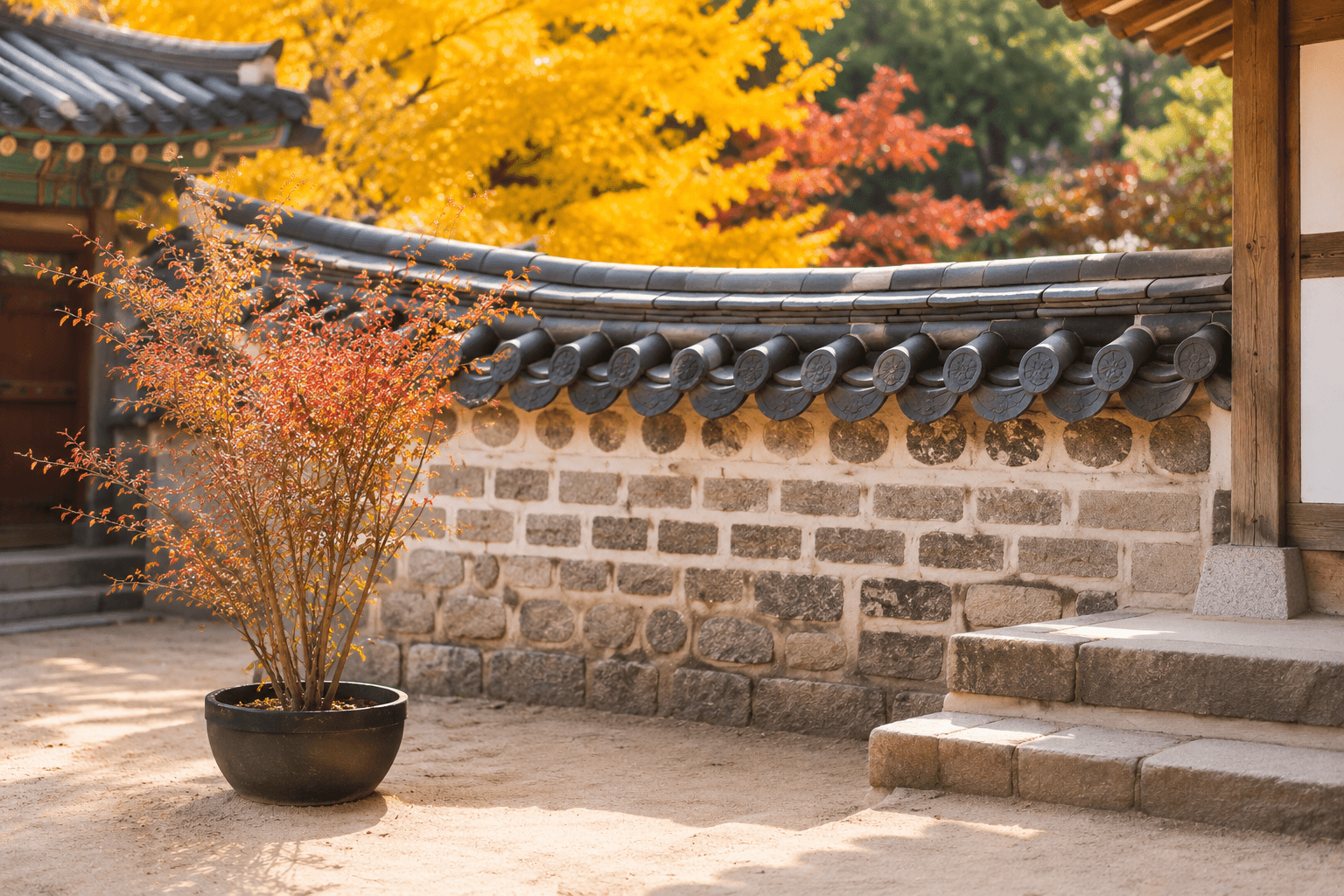 Korean traditional courtyard